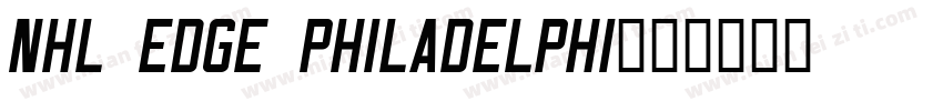 NHL Edge Philadelphi字体转换